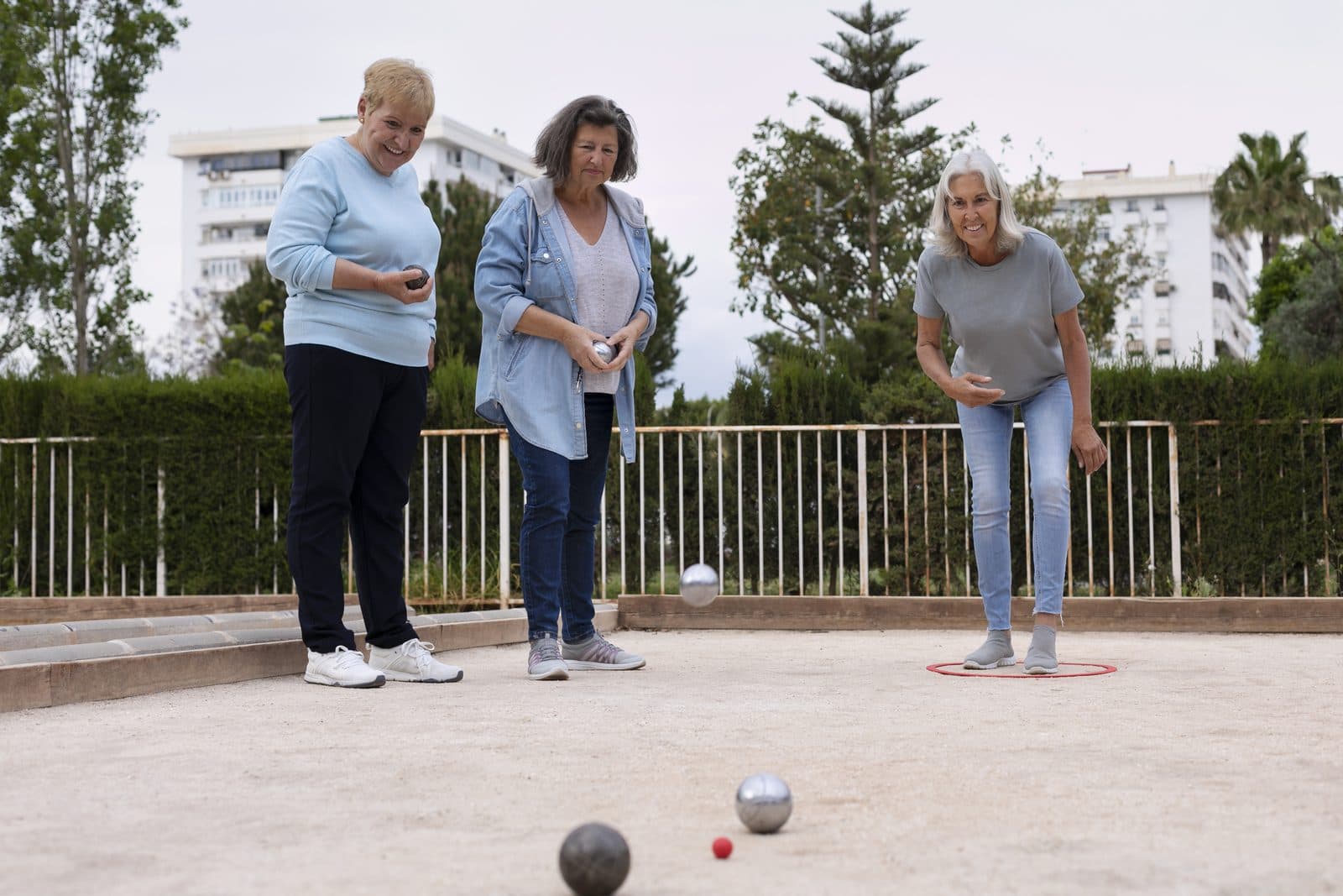 Active seniors enjoying outdoor activities